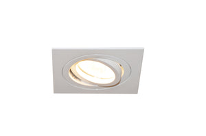 INBOUW SPOT ""LINOX""  VIERKANT"" 90MM  WIT  ART NR: 23407085/