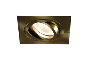 INBOUW SPOT ""LINOX""  VIERKANT"" 90MM  BRONS ART NR: 23407087/