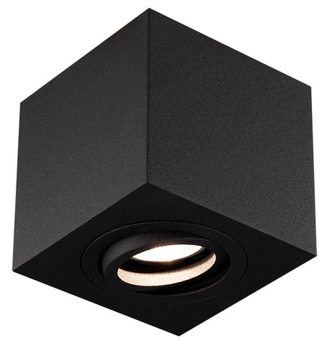 OPBOUW LED SPOT BOLALA VIERKANT MAT/ZWART  ART NR: 23407095/