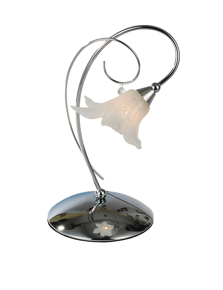 TAFELLAMP 1-LICHTS  "' TOBOR '' CHROOM  ART NR: 23416103/