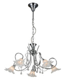 HANGLAMP 5-LICHTS  "'TOBOR ''  CHROOM  ART NR: 23416104/