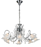 HANGLAMP 8-LICHTS  "' TOBOR ''  CHROOM  ART NR: 23416105/