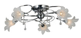 PLAFFONIERE  5-LICHTS  "' TOBOR ''  CHROOM  ART NR: 23416106/