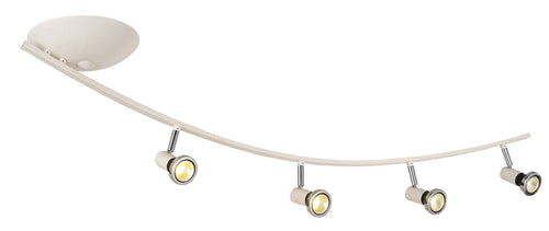 ''DARC'' SUPER BOOG LED 4 LICHTS MAT WIT/CHROOM RING   ART NR 23427046/