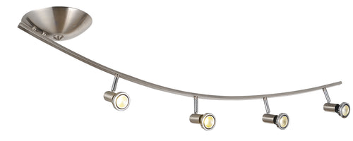 ''DARC'' SUPER BOOG LED 4 LICHTS GEBORSTELD STAAL/CHROOM RING   ART NR 23427056/