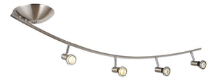 ''DARC'' SUPER BOOG LED 4 LICHTS GEBORSTELD STAAL/CHROOM RING   ART NR 23427056/