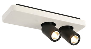 BYSIT 2 LICHTS BALK DE LUXE ZWART/WIT/ZWART  ART NR: 23427082/