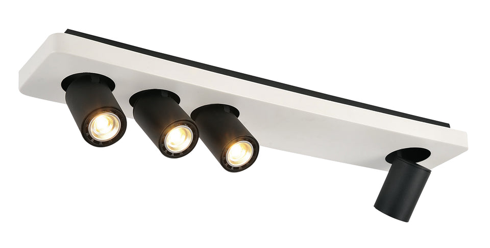 BYSIT 4 LICHTS BALK DE LUXE ZWART/WIT/ZWART  ART NR: 23427084/