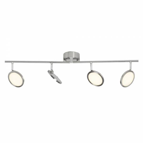 "" LIGHT ""  LED PLAFOND 4 LICHTS SPOT  ALU/WIT           ART NR BR93053213/