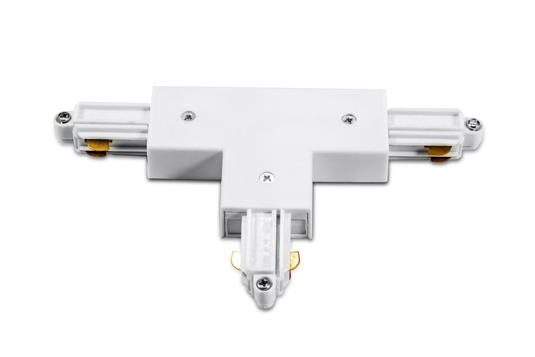 1F TRACK LINEAR 3 POOLS RAIL T STUK VERBINDING    WIT ART NR: STR 0115W