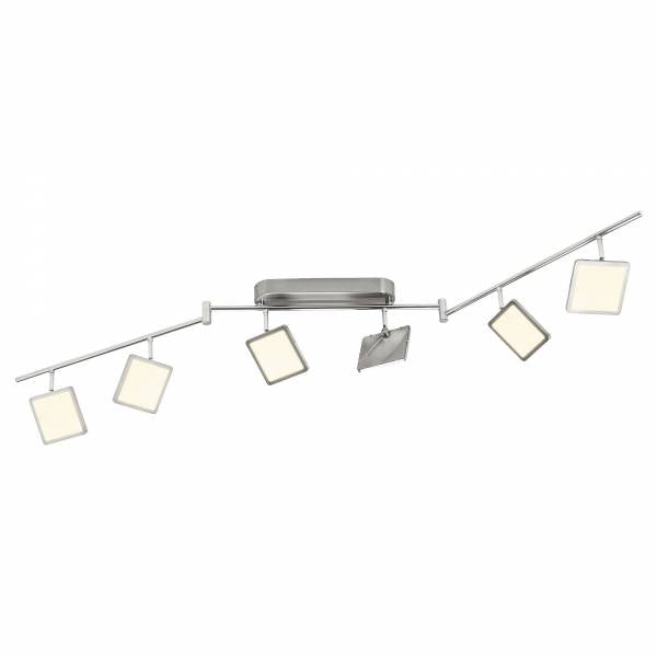 "" HOME ""  LED PLAFOND 6 LICHTS SPOT  ALU/WIT           ART NR BR93380613/