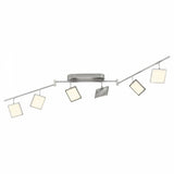 "" HOME ""  LED PLAFOND 6 LICHTS SPOT  ALU/WIT           ART NR BR93380613/